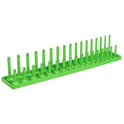Image of Sealey Premier Socket Holder 1/2&quot;Sq Drive 10 27mm Hi Vis Green