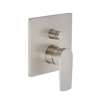 Image of Milano Hunston Modern 2 Outlet Manual Mixer Shower Valve Brushed Nickel