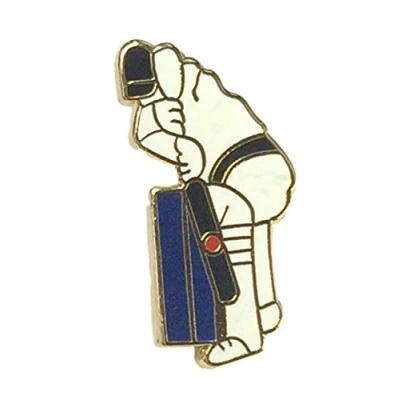 Image of Smartbadge® Cricket Batsman Cricketer Quality Hard Enamel Lapel Pin Badge