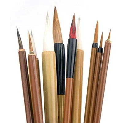 Image of CENPEK 10Pcs set Excellent Chinese Calligraphy Brush Kanji Japanese Sumi Drawing