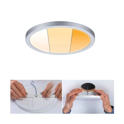 Image of Paulmann Areo panel dimtowarm round chrome 17.5cm
