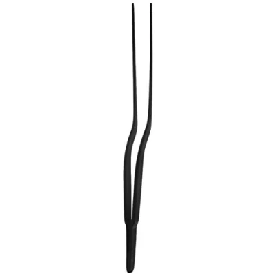 Image of Mercer Culinary Precision Plus Tong Offset 6, Stainless Steel, Black, 17.5 x 0.7 1.9 cm
