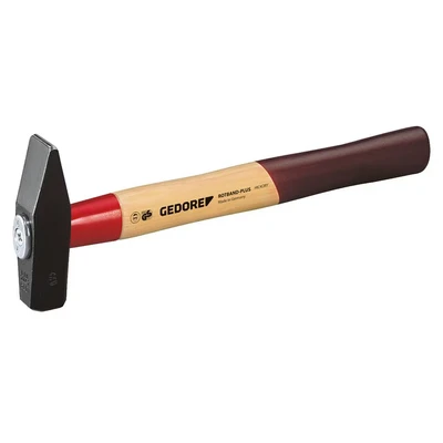 Image of Gedore 600H 500 g &quot;Rotband&quot; Hickory Engineers&#039; Hammer Brown/Red/Bordeaux