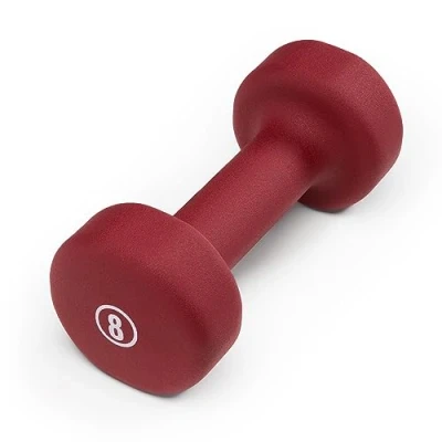 Image of Marcy Neoprene Dumbbell, Single Piece, 8 lb, Burgundy
