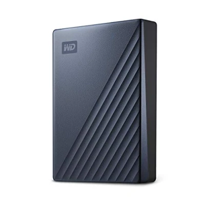 Image of WD 6TB My Passport Ultra, portable external storage, hard drive, software with defense against ransomware, backup and password protection, Works PC, Xbox SX, PS5, PS4, Midnight Blue