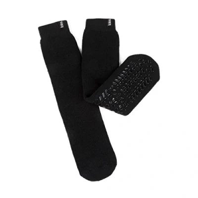 Image of Women&#039;s 1 Pair Totes Recycled 3.0 TOG Thermal Brushed Slipper Socks Black 4 8 Ladies