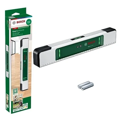 Image of Bosch spirit leveland EasySpiritLevel (intuitive LED concept, sound assistance, small angle indication +/ 3, 0.1 accuracy at 0, 90, 180, and 270, printed scale, in cardboard box)