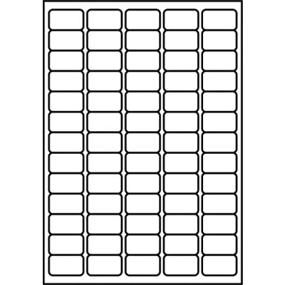 Image of SmithPackaging A4 Self Adhesive Address Labels, 65 Labels Per Sheet, 100 Sheets, 38.1 x 21.2mm 6500