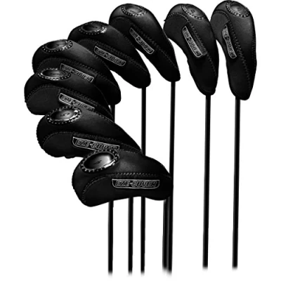 Image of Longridge EZE Golf Iron Covers (Pack of 10) Black
