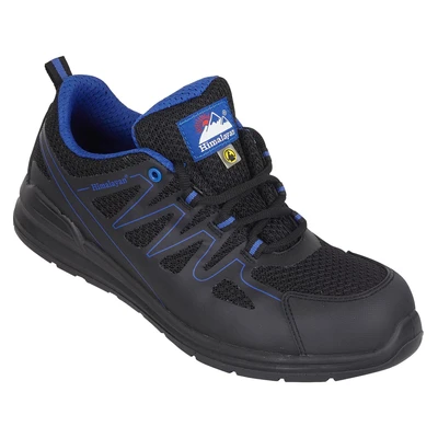 Image of Himalayan 4333 Electro ESD Mesh Safety Trainer Shoe with Metal Free Toecap and Midsole, S1P, SRC, 10.5 Size, Black