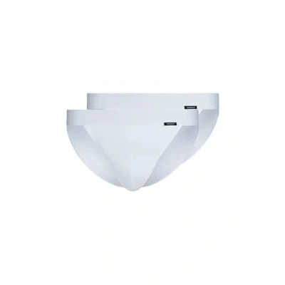 Image of Skiny Men&#039;s Cotton Retro Thong G String Panties, White (080691), M (Pack of 2)