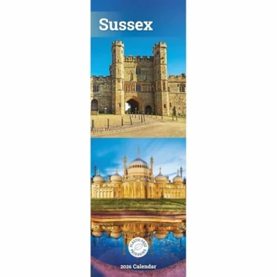Image of Carousel Worldwide, Sussex 2026 Slim Wall Calendar