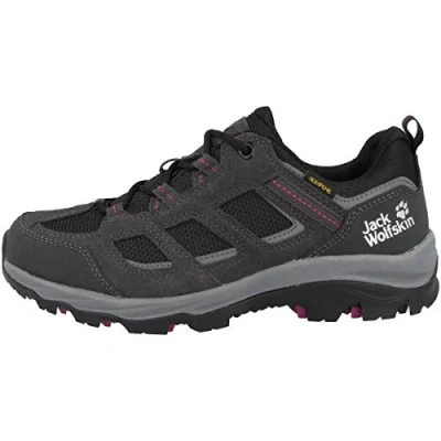 Image of Jack Wolfskin Women&#039;s Vojo 3 Texapore Low W Outdoor Shoes, Dark Steel/Purple, 7 UK