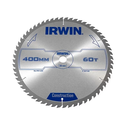Image of IRWIN IRW1897348 400 x 30mm 60 Teeth Circular Saw Blade with ATB Tooth Grind