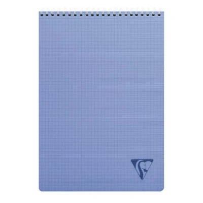Image of Clairefontaine Ref 328645C Linicolor Wire bound Notebook (80 Sheets) A5 Size, 90gsm Brushed Vellum Paper, Polypro Cover, Squared Ruling Assorted Colours (Pack of 5)