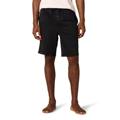 Image of Amazon Essentials Men&#039;s 23 cm Knitted Pyjama Shorts (Available in Big &amp; Tall), Black, M