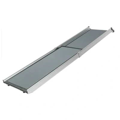 Image of PetSafe Happy Ride Telescoping Dog Ramp Portable Lightweight Pet Ideal for Cars, Trucks and 4X4s, Durable Aluminium Frame Supports Up to 180 kg, Side Rails High traction Surface Design