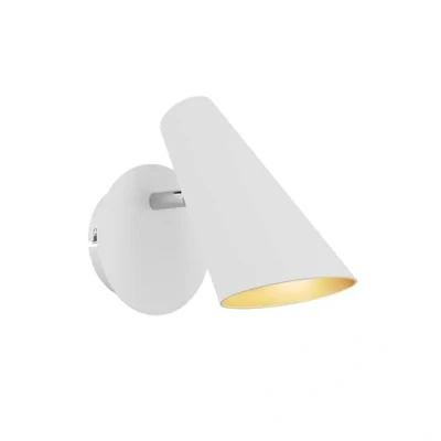 Image of Wall Light &#039;Wibke&#039; dimmable (Scandinavian) in White Made of Metal for e.g. Living Room &amp; Dining (1 Source, GU10) from Lucande Lighting, lamp