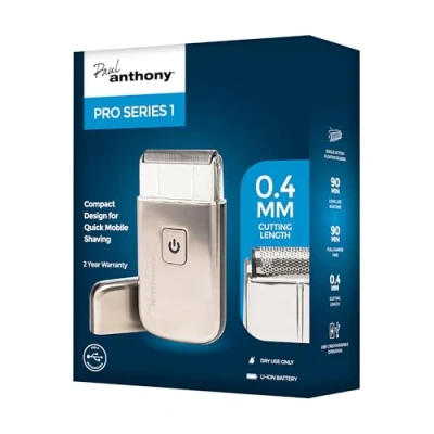 Image of Paul Anthony &#039;Pro Series 1&#039; Lithium USB Mens Mobile Foil Shaver H5002