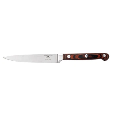 Image of Rockingham Forge Essentials 8000 Series 5 Utility Knife with Classic Riveted Pakkawood Handles and Full Tang Construction, Stainless Steel Blades