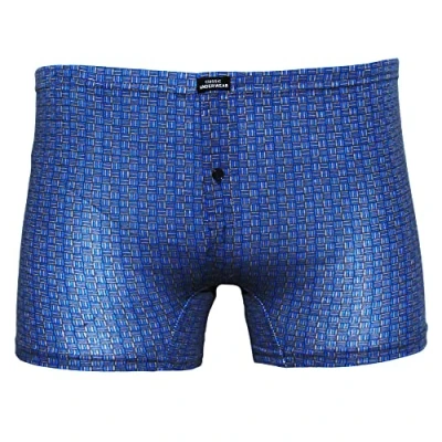 Image of Tom Franks Printed boxer shorts for men (3 pairs), blue, M