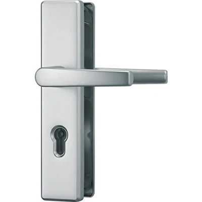 Image of ABUS 210334 Security Door Fitting Type KLS 114 F1 Stainless Steel with Handles on Both Sides