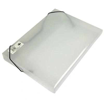 Image of A4 Clear Plastic Box Files Office Elasticated Document Storage Folders(335 x 245 30mm) by ARK (10)