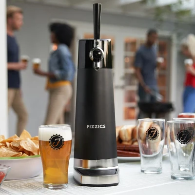 Image of Fizzics FZ403 DraftPour Dispenser Carbon Enjoy Fresh Draft Beer Anytime, Anywhere