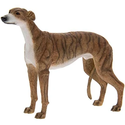 Image of The Leonardo Collection Greyhound, Resin, Brindle, H13CM