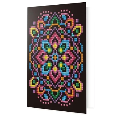 Image of DIAMOND DOTZ Painting Kit, Greeting Card, Blackstar, 12.6 x 17.7cm