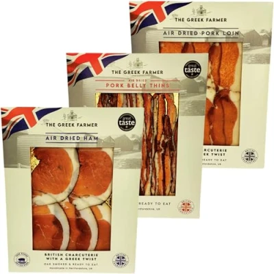 Image of Just Add Cheese Letterbox Charcuterie Cured Meat Hamper Birthday Gifts for Men Hampers Oak Smoked Ham Food Thank You