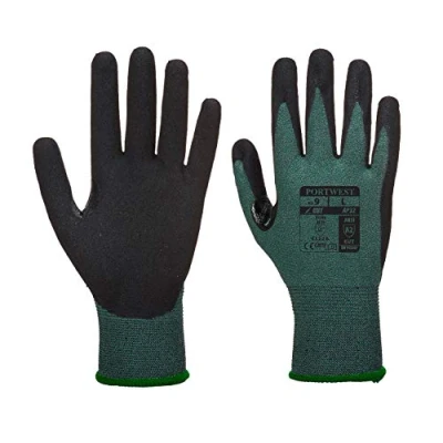 Image of Portwest AP32 Reinforced Thumb Dexti Cut Pro Glove Black/Gray, Small