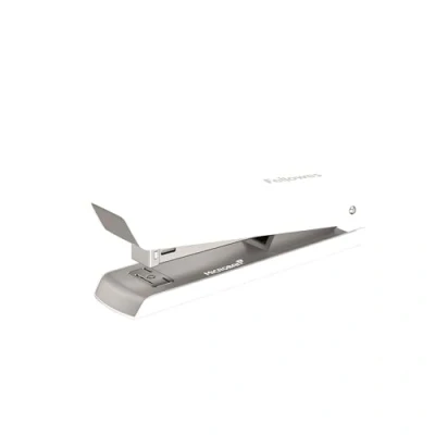 Image of Fellowes Jam Free Stapler, 20 Sheet Capacity LX820 Full Strip Antibacterial Manual Stapler Uses Both 24/6mm and 26/6mm Staples White