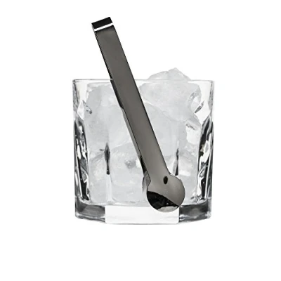 Image of Sagaform Stainless Steel Silver Wine Bucket Champagne Punch Drink Ice Cooler Home Bar for Party &amp; Restaurant Includes Tongs