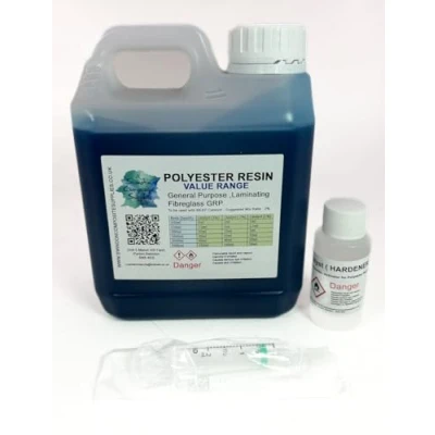 Image of Swindon Composite Supplies : Fibreglass Resin Polyester Value GRP, Roofing, Ponds, Laminating by (1.0, Kilograms)