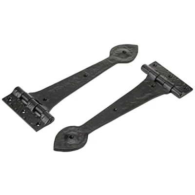 Image of Merriway BH05867 (2 Pcs) Antique Tee Hinge, 310mm (12.4 inch) Black Pack of 2 Pieces
