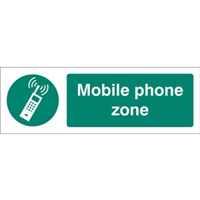 Image of Mandatory Signs Mobile phone zone Rigid Plastic