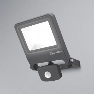 Image of Floodlight LED: for wall, ENDURA© FLOOD Sensor Warm White / 30 W, 220…240 V, beam angle [calc.]: 120, White, 3000 K, body material aluminum, /, 1 pack