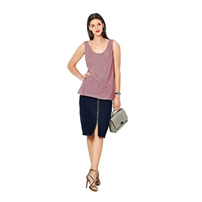 Image of Burda Sewing Pattern 6231 Misses Top with Rounded Neckline 8 18
