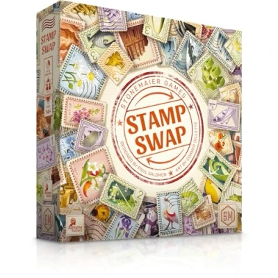 Image of Stonemaier Games Stamp Swap Board Game Ages 14+ 1 5 Players 20 60 Minutes Playing Time