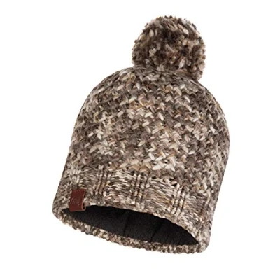 Image of Buff Men Margo Knitted and Band Polar Fleece Hat Taupe Brown, Adult