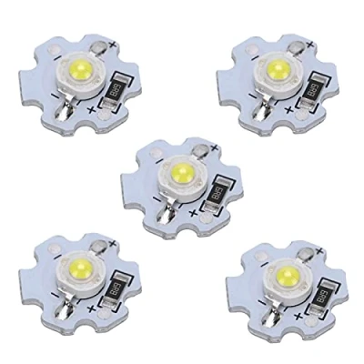 Image of Fafeicy 1W 5V LED Chip Bulb Light Beads Super Bright High Power Lamp Beads（25 Pack）(Pure White)