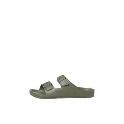 Image of Jack &amp; Jones Jfwcroxton Moulded Slippers, Men&#039;s, Size: 10, Khaki Synthetics