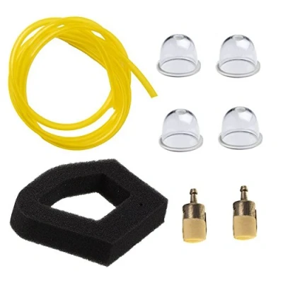 Image of OxoxO Air Filter Fuel 2 feet Line with Primer Bulb Compatible GX22 GX25 GX31 GX35 HLT422 ULT425 UMK431 UMK435 HHB25 HHH25 HHT31S HHT35S WX10 FG110 17672 Z0H 003