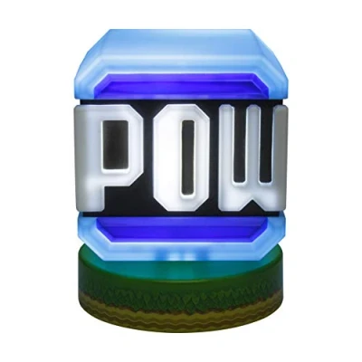 Image of Paladone Super Mario Pow Block Icon Light Officially Licensed Nintendo Merchandise