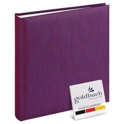 Image of Goldbuch Trend Photo Album 25 x cm, 60 Pages with Pergamine, Blackberry, 25x25 cm