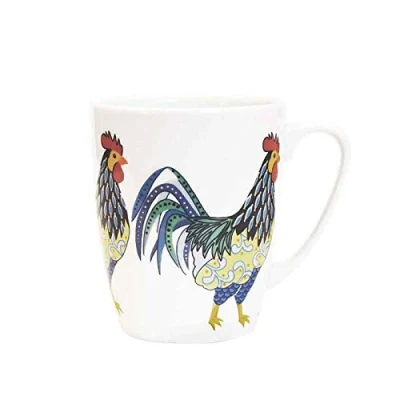 Image of Churchill China Paradise Birds 400 Ml Oak Mug (Rooster White)