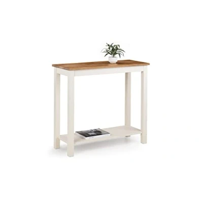 Image of Julian Bowen Coxmoor Console Table,Ivory &amp; Oak