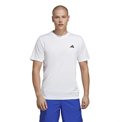 Image of adidas Men&#039;s Train Essentials Training Tee, White/Black, XXL Tall