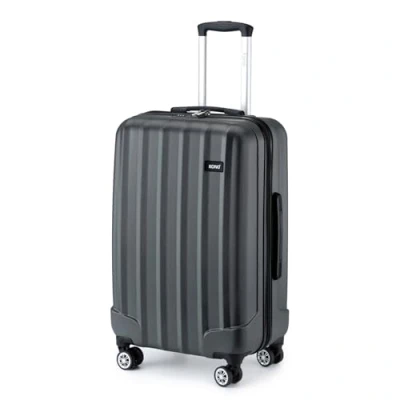Image of Kono 24 Inch Hard Shell Luggage Lightweight ABS with 4 Spinner Wheels Business Trip Trolley Case Suitcase (Grey)